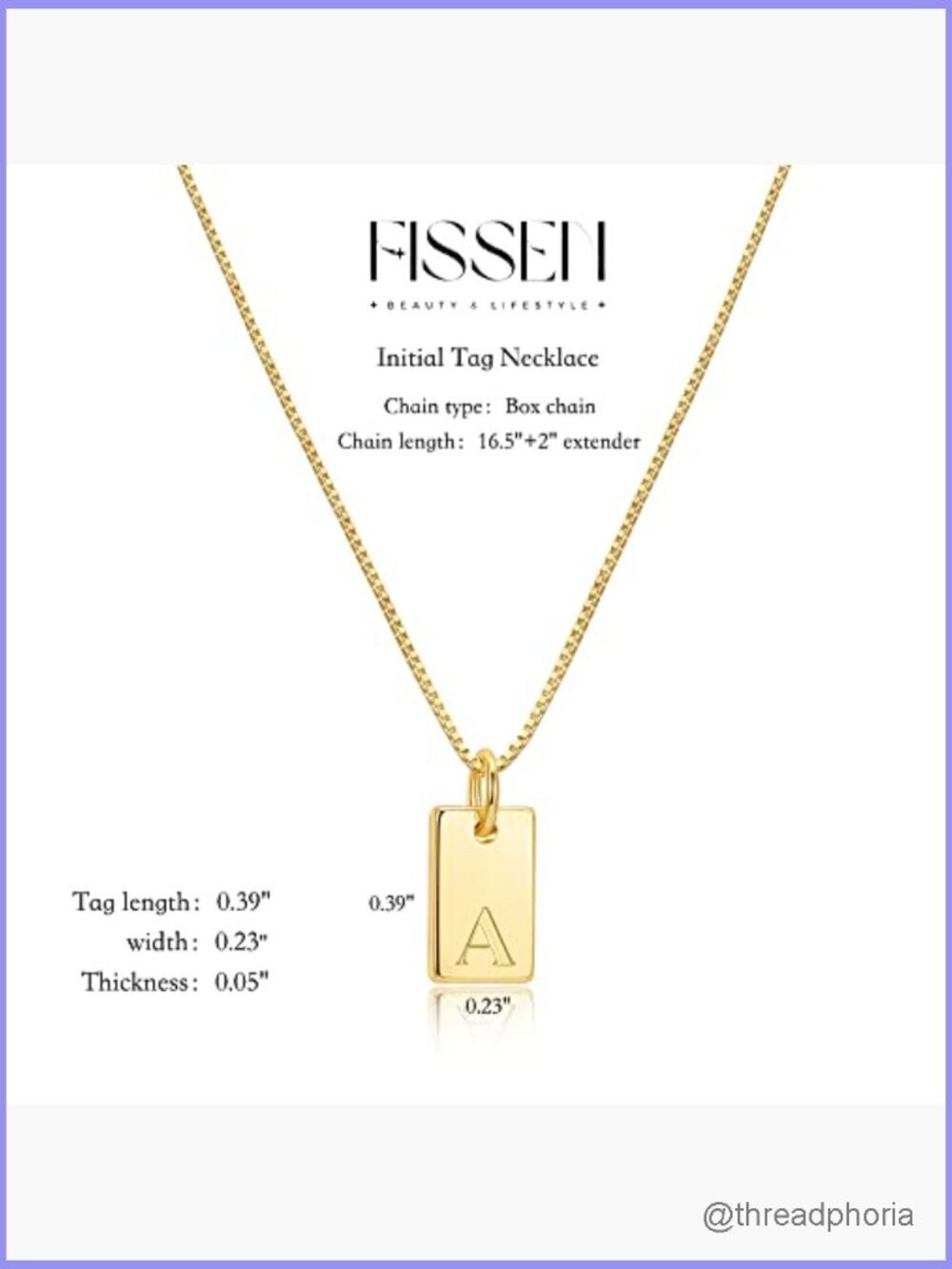 14K Gold Plated Letter Initial Necklace Dainty Pendant - Picture 5 of 7